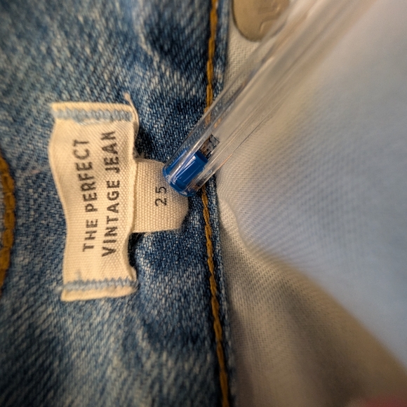 Madewell The Perfect Vintage Light Wash Jean Size 25 - Picture 4 of 6